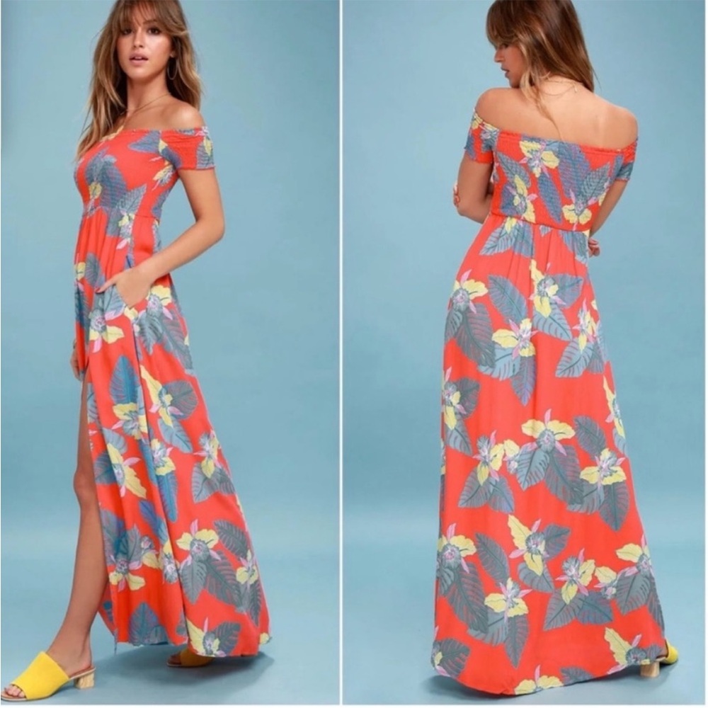 Lulu’s tropical print floral maxi dress - Picture 4 of 11